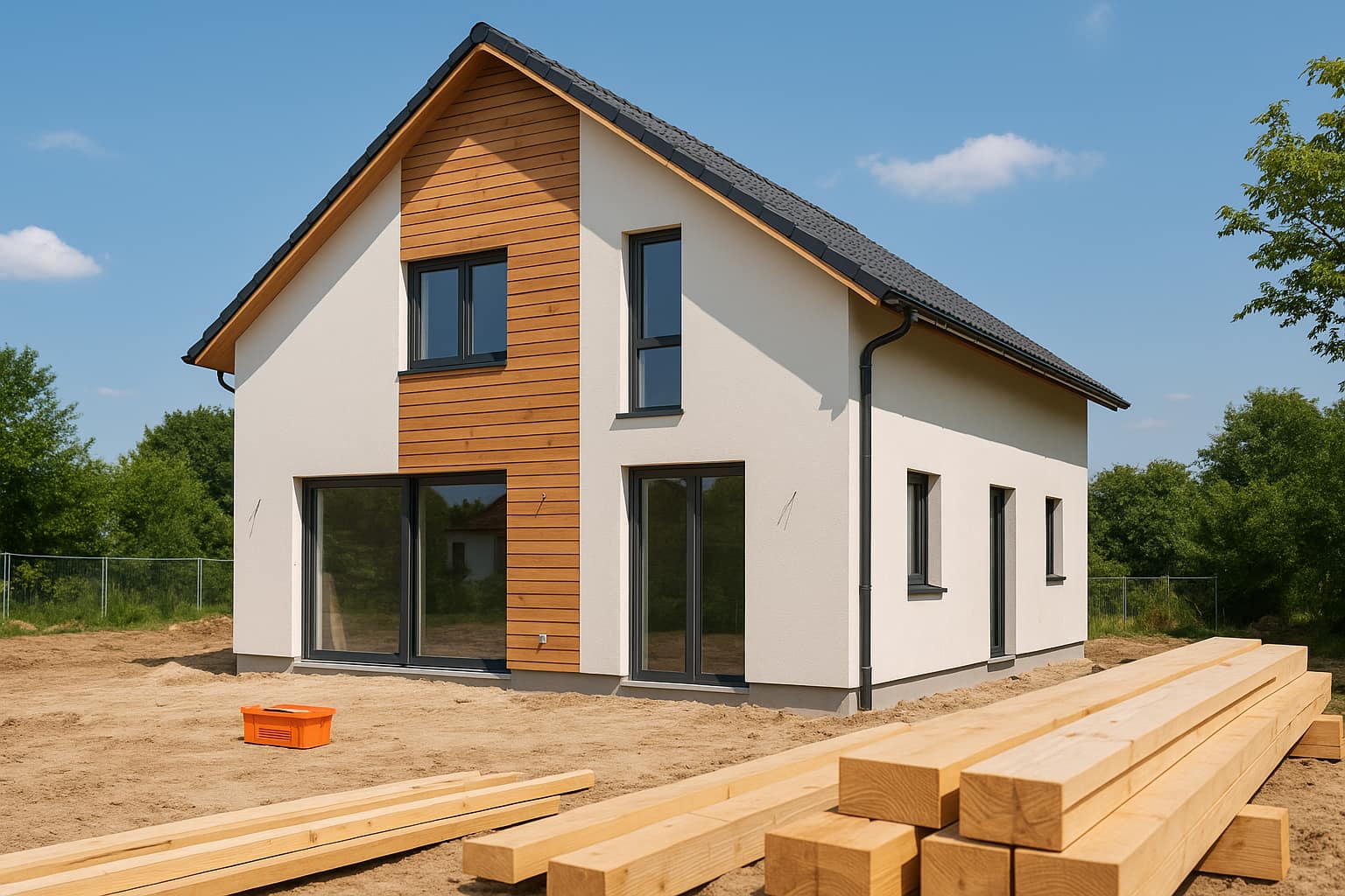 Einfamilienhaus Neubau mit moderner Architektur