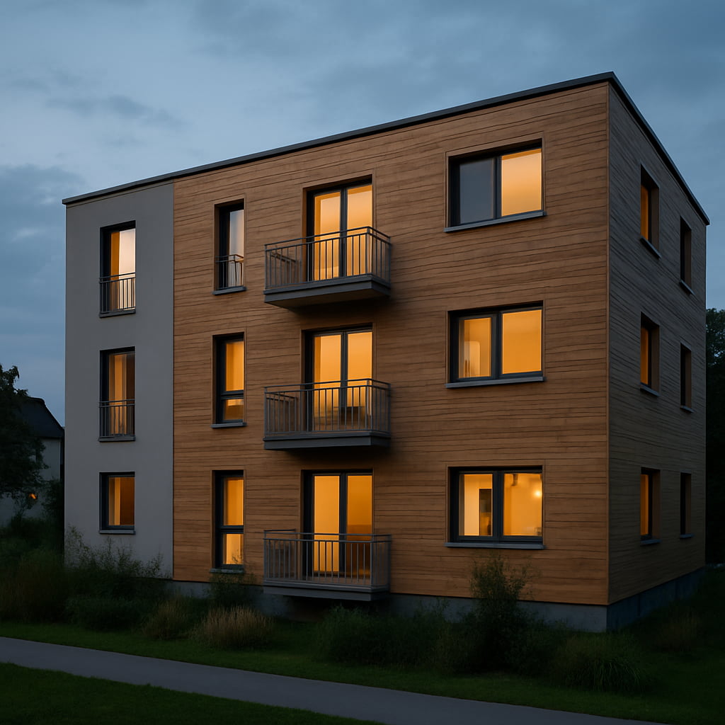 Mehrfamilienhaus in moderner Holzbauweise
