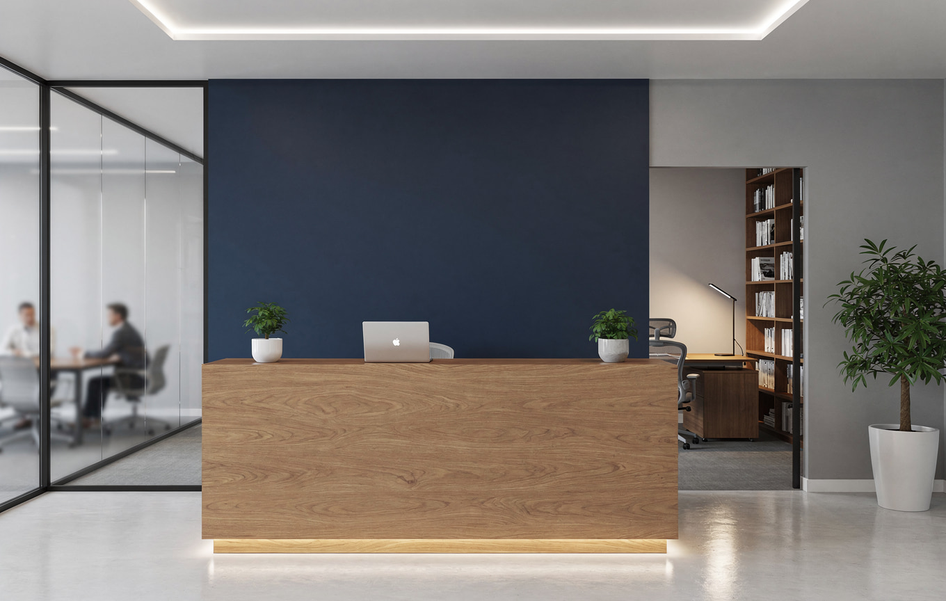 Kanzlei Empfangsbereich